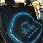 Blue Libra Zodiac Sign Print Pet Car Back Seat Cover