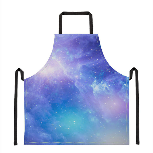 Blue Light Nebula Galaxy Space Print Apron