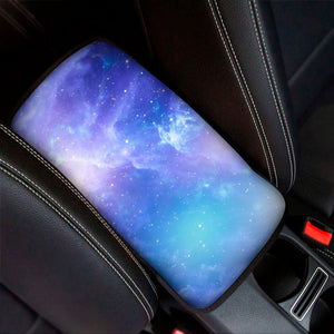 Blue Light Nebula Galaxy Space Print Car Center Console Cover