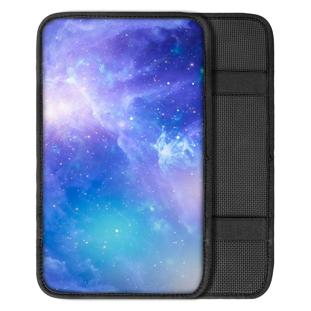Blue Light Nebula Galaxy Space Print Car Center Console Cover