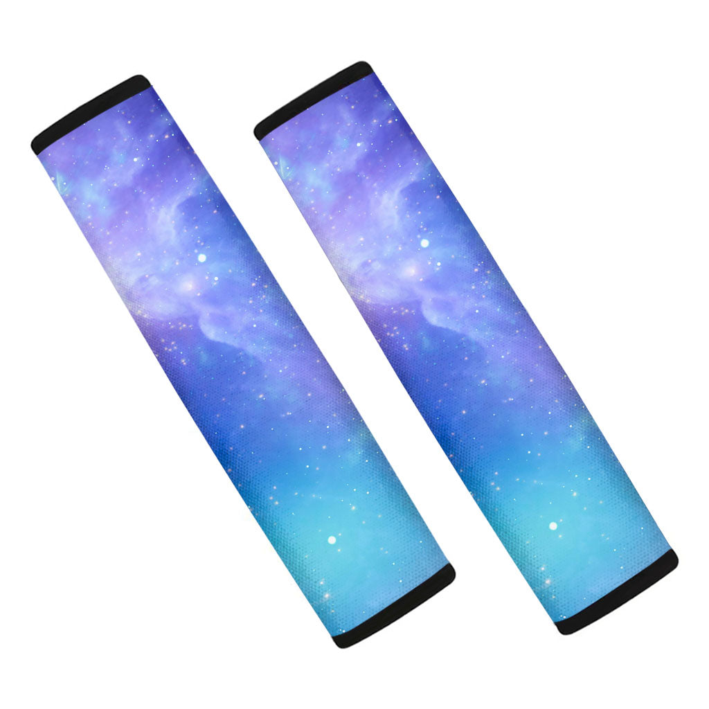 Blue Light Nebula Galaxy Space Print Car Seat Belt Covers