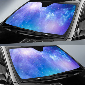 Blue Light Nebula Galaxy Space Print Car Sun Shade GearFrost