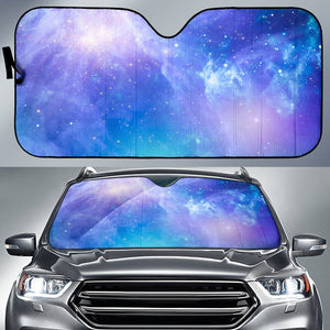 Blue Light Nebula Galaxy Space Print Car Sun Shade GearFrost