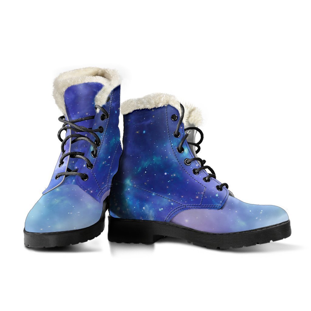 Blue Light Nebula Galaxy Space Print Comfy Boots GearFrost