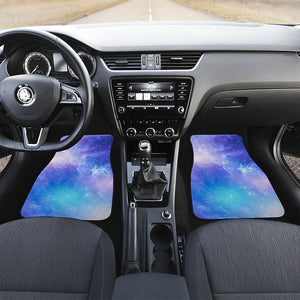 Blue Light Nebula Galaxy Space Print Front and Back Car Floor Mats
