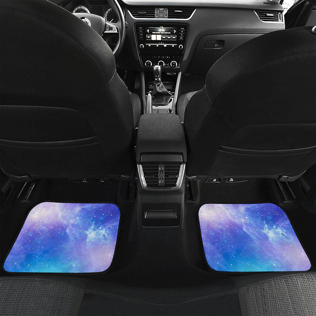 Blue Light Nebula Galaxy Space Print Front and Back Car Floor Mats