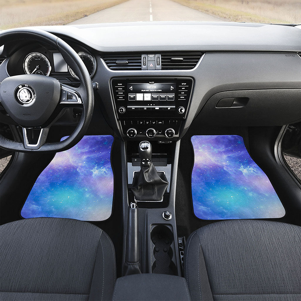 Blue Light Nebula Galaxy Space Print Front Car Floor Mats