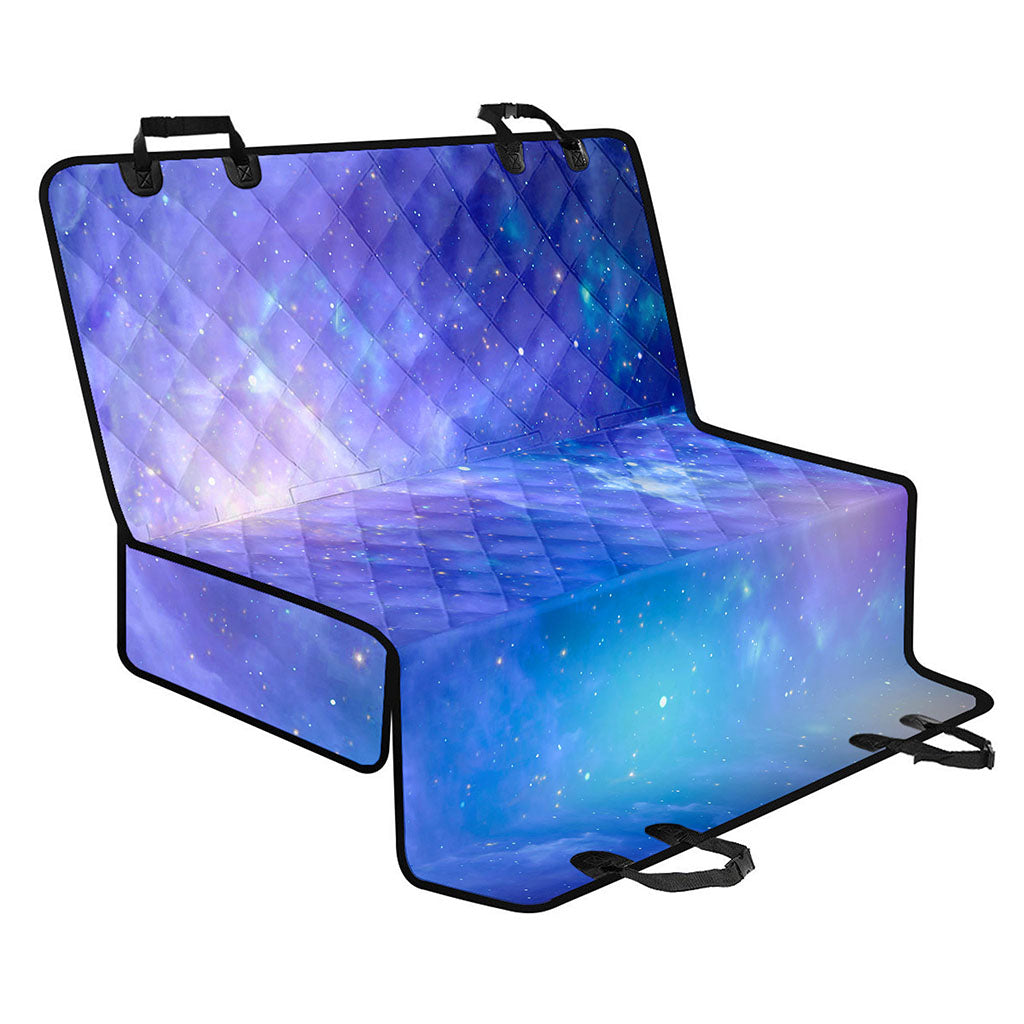 Blue Light Nebula Galaxy Space Print Pet Car Back Seat Cover