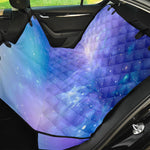 Blue Light Nebula Galaxy Space Print Pet Car Back Seat Cover