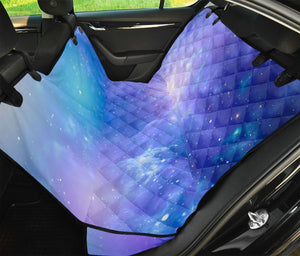 Blue Light Nebula Galaxy Space Print Pet Car Back Seat Cover