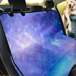 Blue Light Nebula Galaxy Space Print Pet Car Back Seat Cover