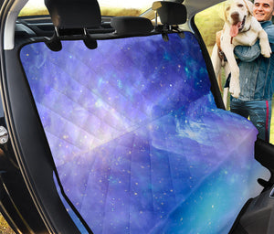 Blue Light Nebula Galaxy Space Print Pet Car Back Seat Cover