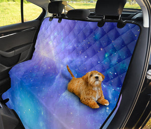 Blue Light Nebula Galaxy Space Print Pet Car Back Seat Cover