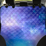 Blue Light Nebula Galaxy Space Print Pet Car Back Seat Cover