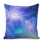 Blue Light Nebula Galaxy Space Print Pillow Cover