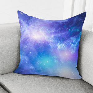 Blue Light Nebula Galaxy Space Print Pillow Cover