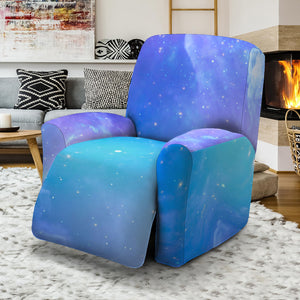 Blue Light Nebula Galaxy Space Print Recliner Slipcover