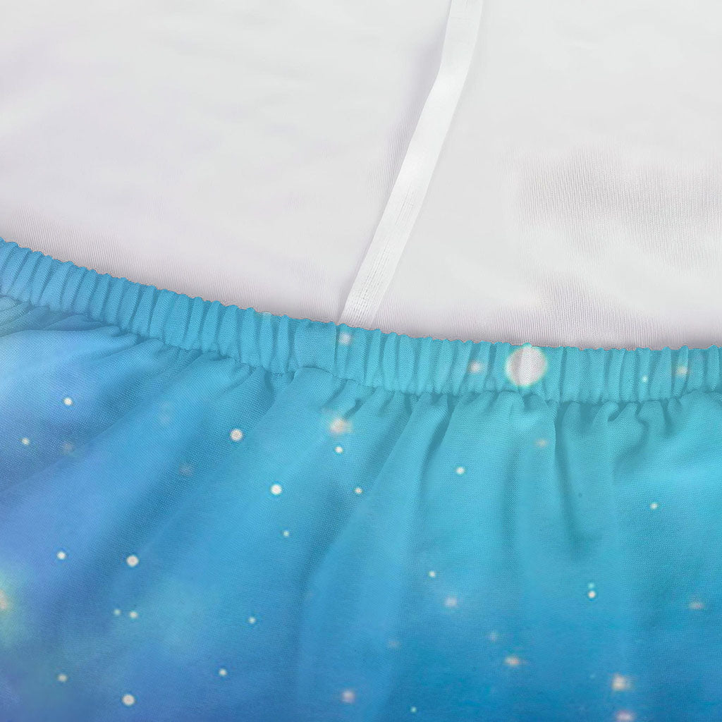 Blue Light Nebula Galaxy Space Print Sofa Cover