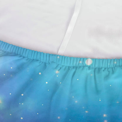 Blue Light Nebula Galaxy Space Print Sofa Cover