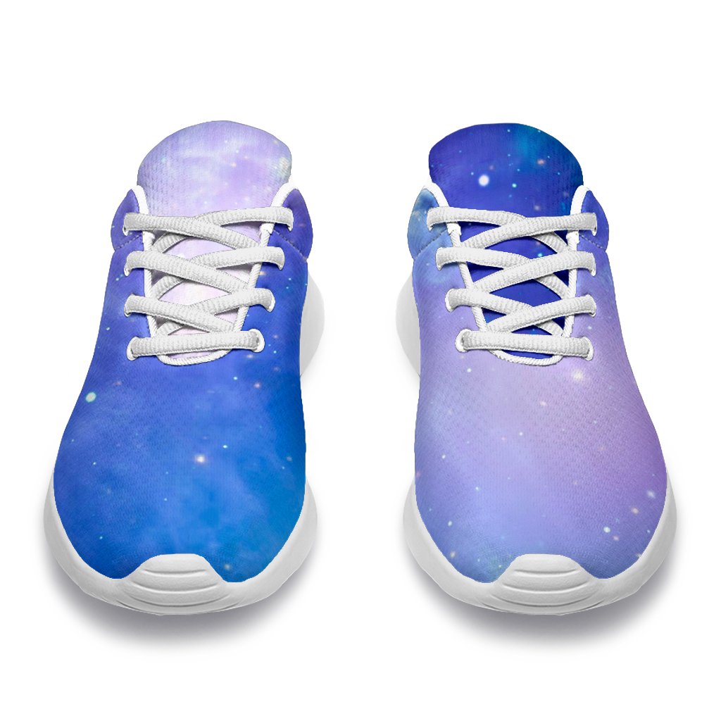 Blue Light Nebula Galaxy Space Print Sport Shoes GearFrost