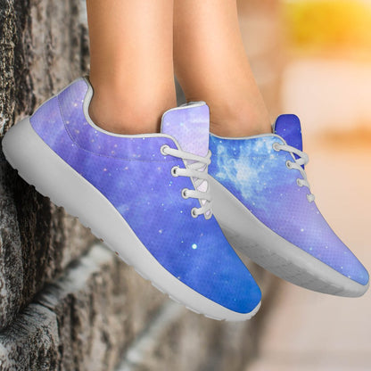 Blue Light Nebula Galaxy Space Print Sport Shoes GearFrost