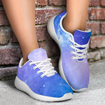 Blue Light Nebula Galaxy Space Print Sport Shoes GearFrost