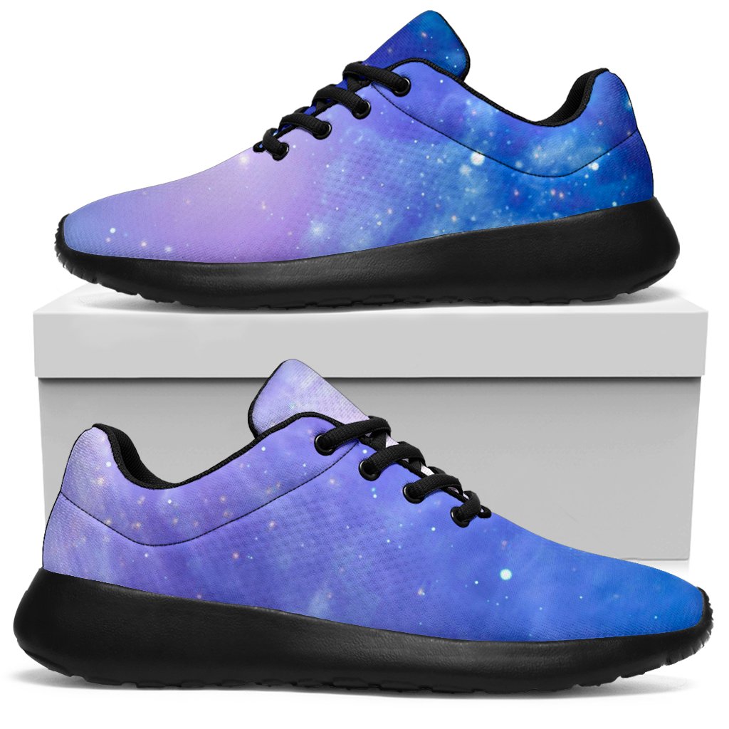 Blue Light Nebula Galaxy Space Print Sport Shoes GearFrost