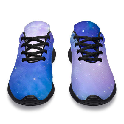 Blue Light Nebula Galaxy Space Print Sport Shoes GearFrost