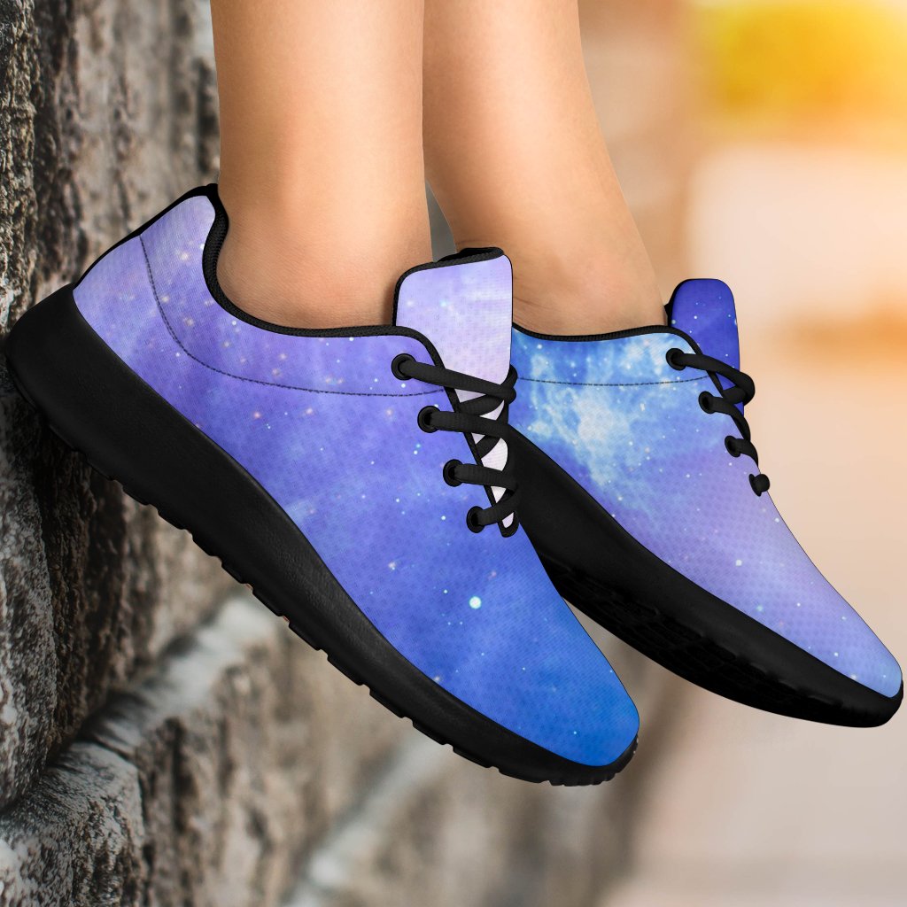 Blue Light Nebula Galaxy Space Print Sport Shoes GearFrost