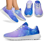 Blue Light Nebula Galaxy Space Print Sport Shoes GearFrost