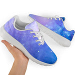 Blue Light Nebula Galaxy Space Print Sport Shoes GearFrost