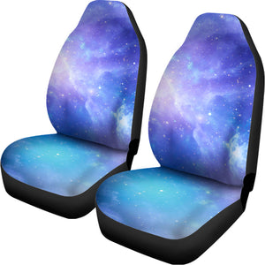 Blue Light Nebula Galaxy Space Print Universal Fit Car Seat Covers