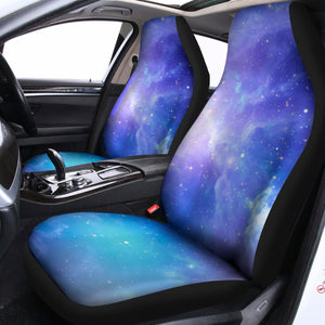 Blue Light Nebula Galaxy Space Print Universal Fit Car Seat Covers