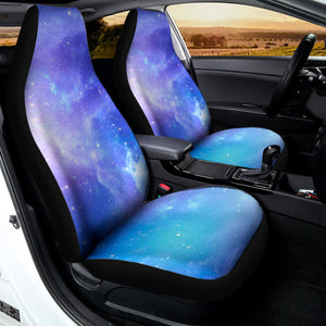 Blue Light Nebula Galaxy Space Print Universal Fit Car Seat Covers