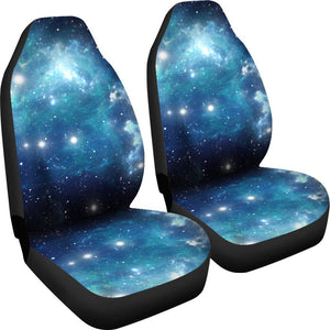 Blue Light Sparkle Galaxy Space Print Universal Fit Car Seat Covers GearFrost