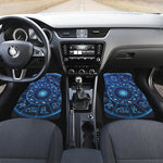 Blue Light Zodiac Circle Print Front Car Floor Mats