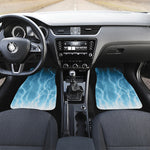 Blue Lightning Print Front Car Floor Mats