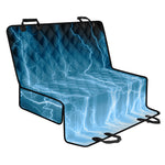 Blue Lightning Print Pet Car Back Seat Cover