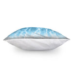 Blue Lightning Print Pillow Cover