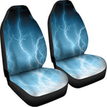 Blue Lightning Print Universal Fit Car Seat Covers