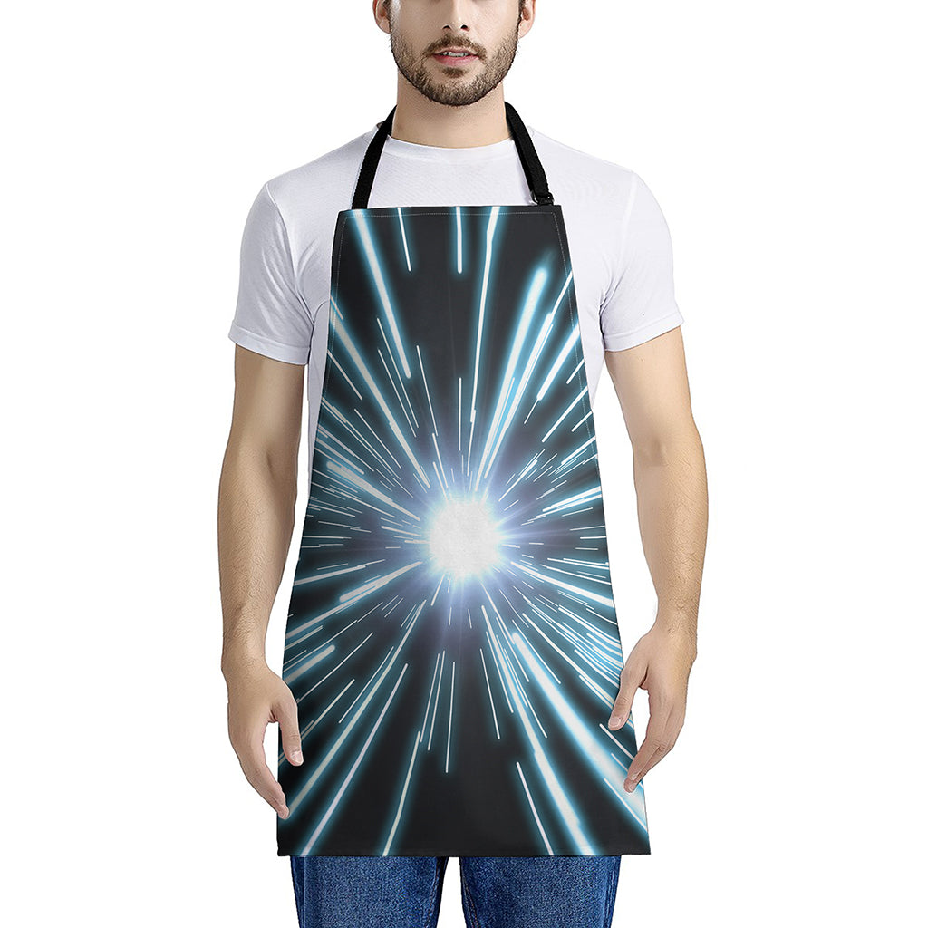 Blue Lightspeed Print Apron