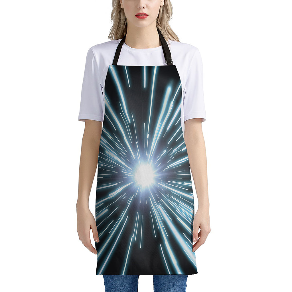 Blue Lightspeed Print Apron