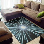 Blue Lightspeed Print Area Rug