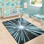 Blue Lightspeed Print Area Rug