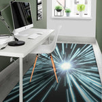 Blue Lightspeed Print Area Rug