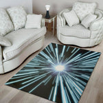 Blue Lightspeed Print Area Rug
