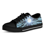 Blue Lightspeed Print Black Low Top Shoes
