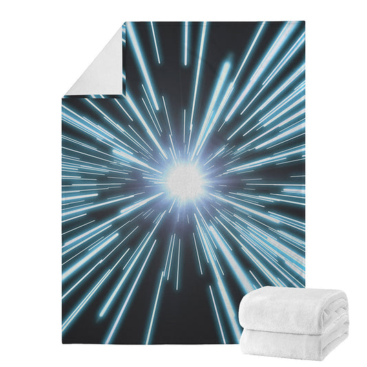 Blue Lightspeed Print Blanket
