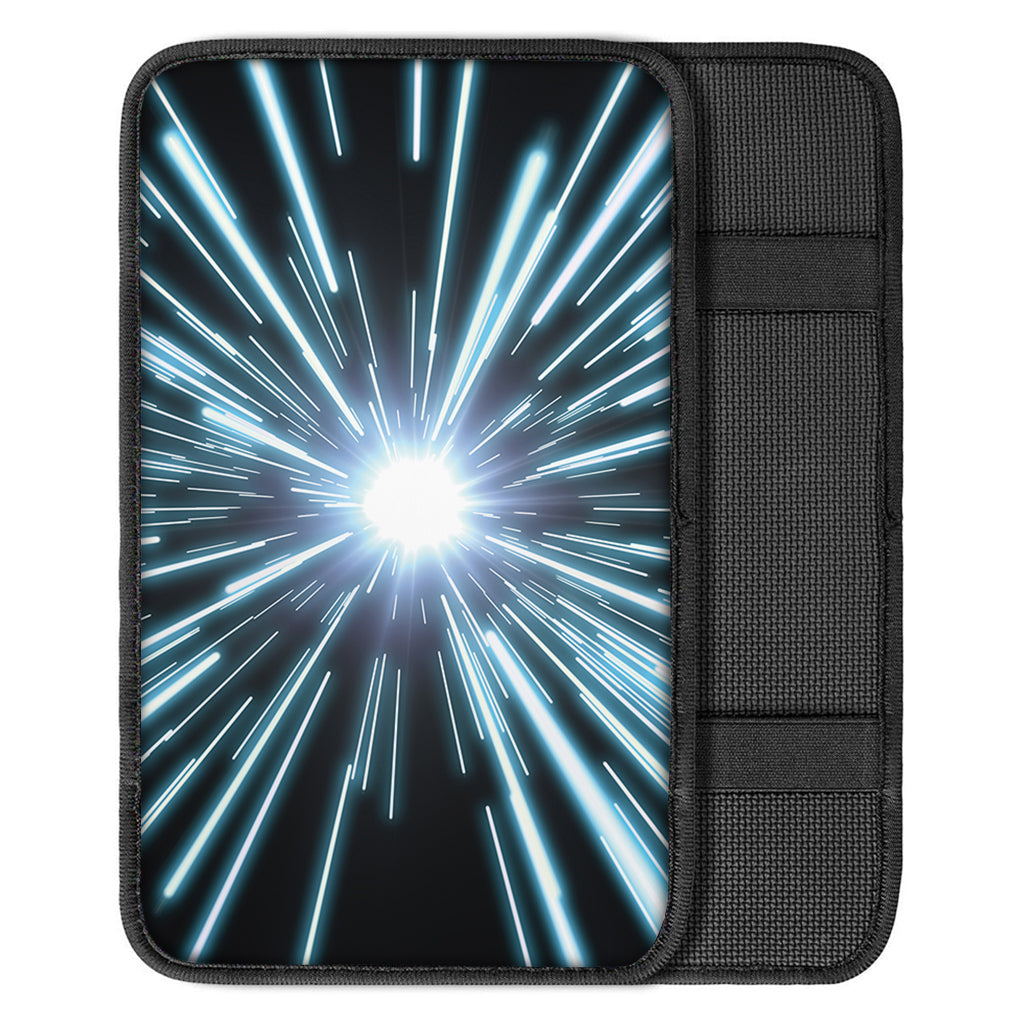 Blue Lightspeed Print Car Center Console Cover