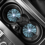 Blue Lightspeed Print Car Coasters